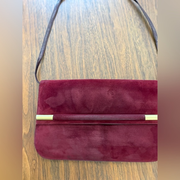 Vintage Charles Bourdan Burgundy Clutch - Picture 14 of 14
